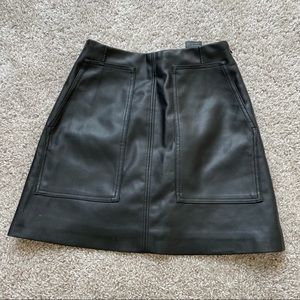 Faux leather skirt